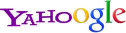 Bild: »Yahoogle«. Wort- und Bildkonstrukt aus den Logos von Yahoo® und Google®
